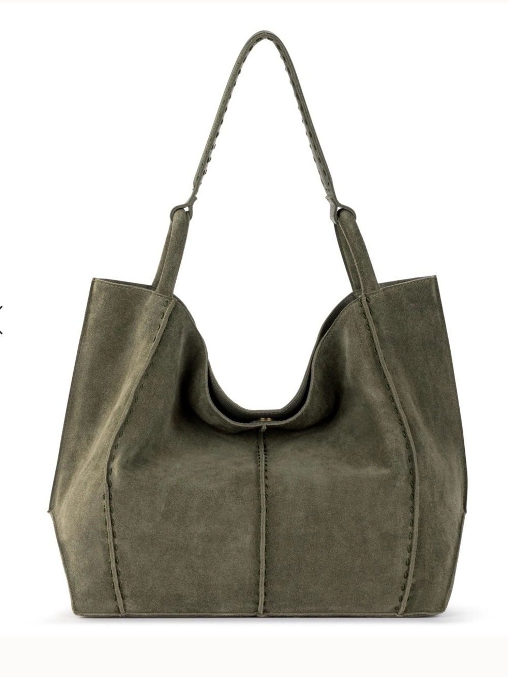 The Sak Large Los Feliz Tote Moss Suede - Picture 2 of 6